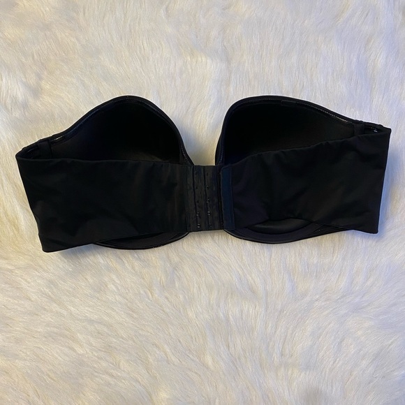 Savage‎ X Fenty Bra Womens Size 44DD Black Lightly Lined Strapless Underwire - Picture 4 of 7